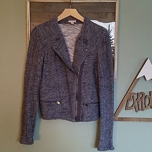 Navy Marled Knit Jacket